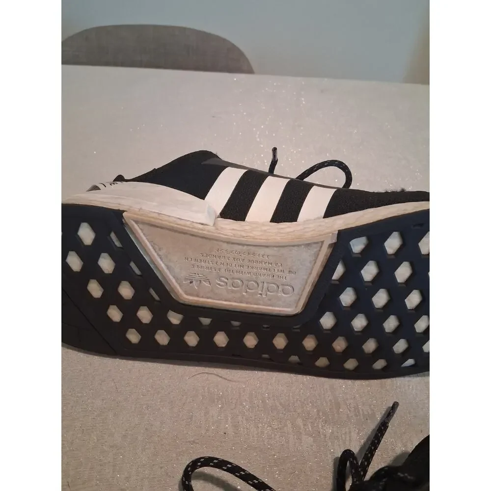 adidas NMD R1 V2 Core Black White Men's Size 14 Sneakers FV9021 Running Shoes